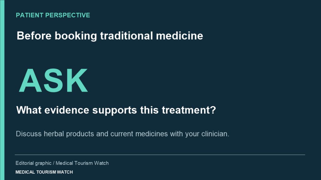 Ask about treatment evidence and discuss herbal products with your clinician.