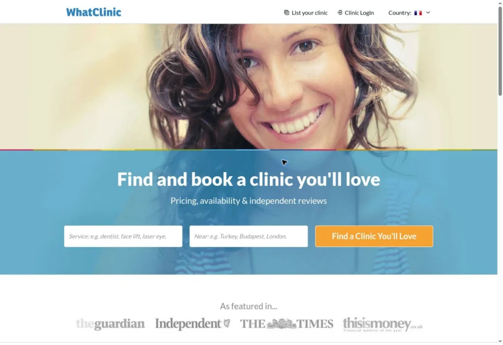 whatclinic screenshot